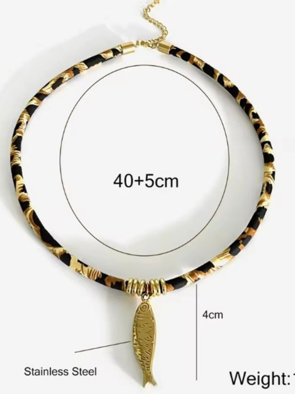 Leopard Print Necklace