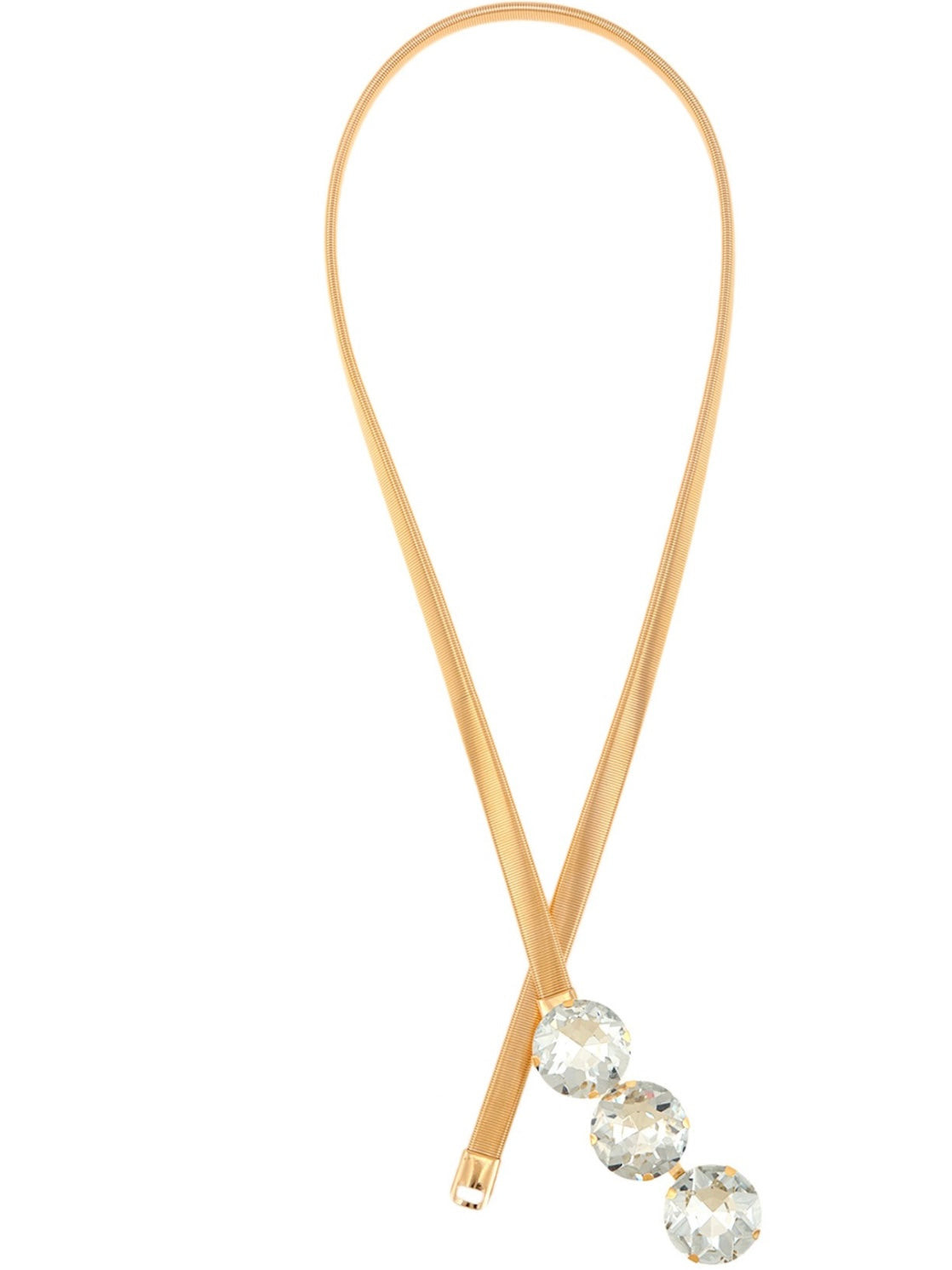 Three Crystal Dressy Belt