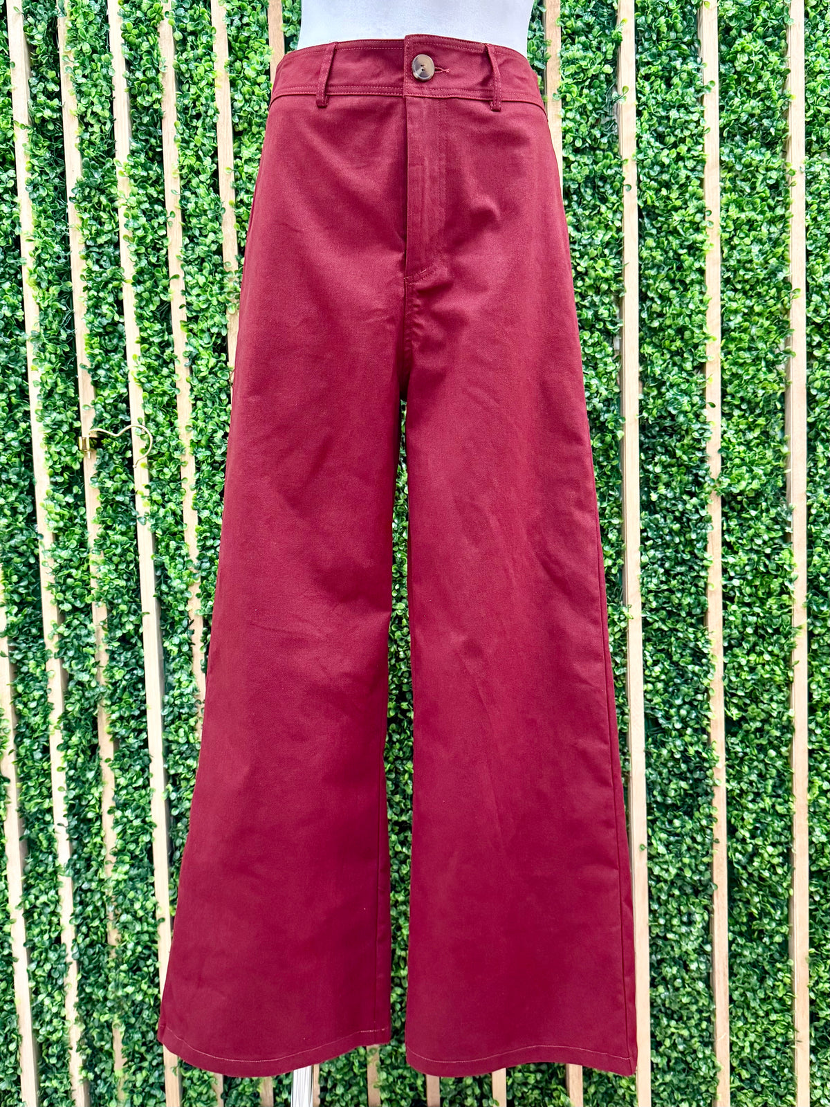 High Waist Straight Pants