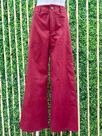 High Waist Straight Pants