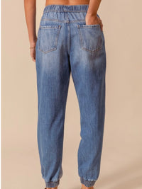 Distressed Denim Jogger