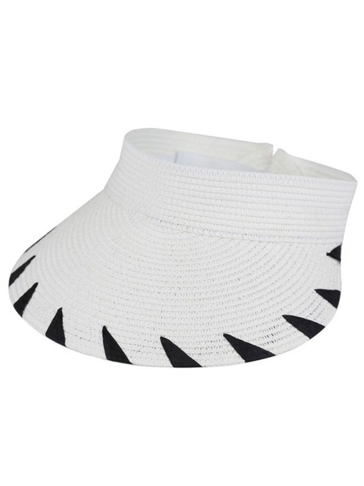 Embroidered Edge Detail Roll Up Visor