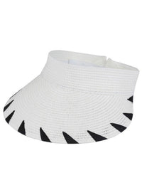Embroidered Edge Detail Roll Up Visor
