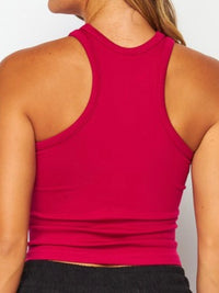 Smooth High Neck Basic Tank Top