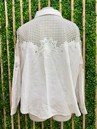 Delicate Embroidery Detail Blouse