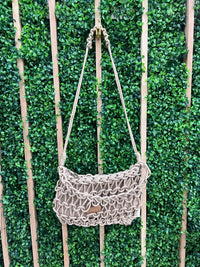 Macrame Braided Crossbody Bag