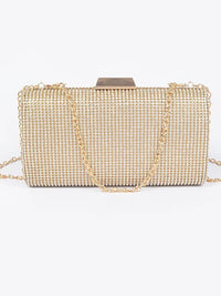 Structured Rhinestone Clutch