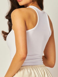 Smooth High Neck Basic Tank Top