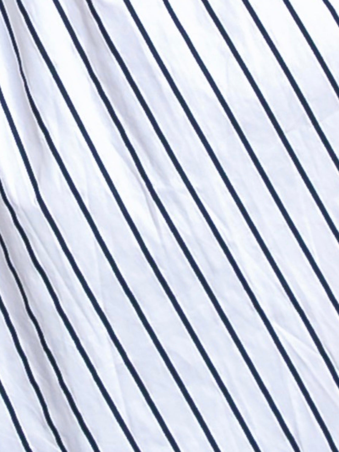 White Black Stripe Cross Back