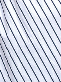 White Black Stripe Cross Back