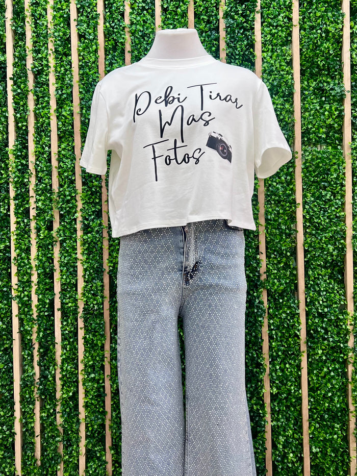 Debí Tirar Más Fotos Crop Shirt