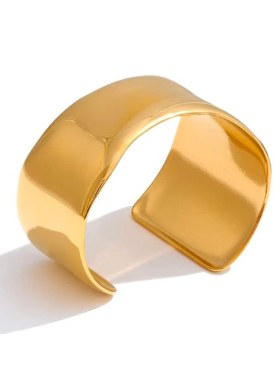 Stainless Steel Irregular Thick Cuff