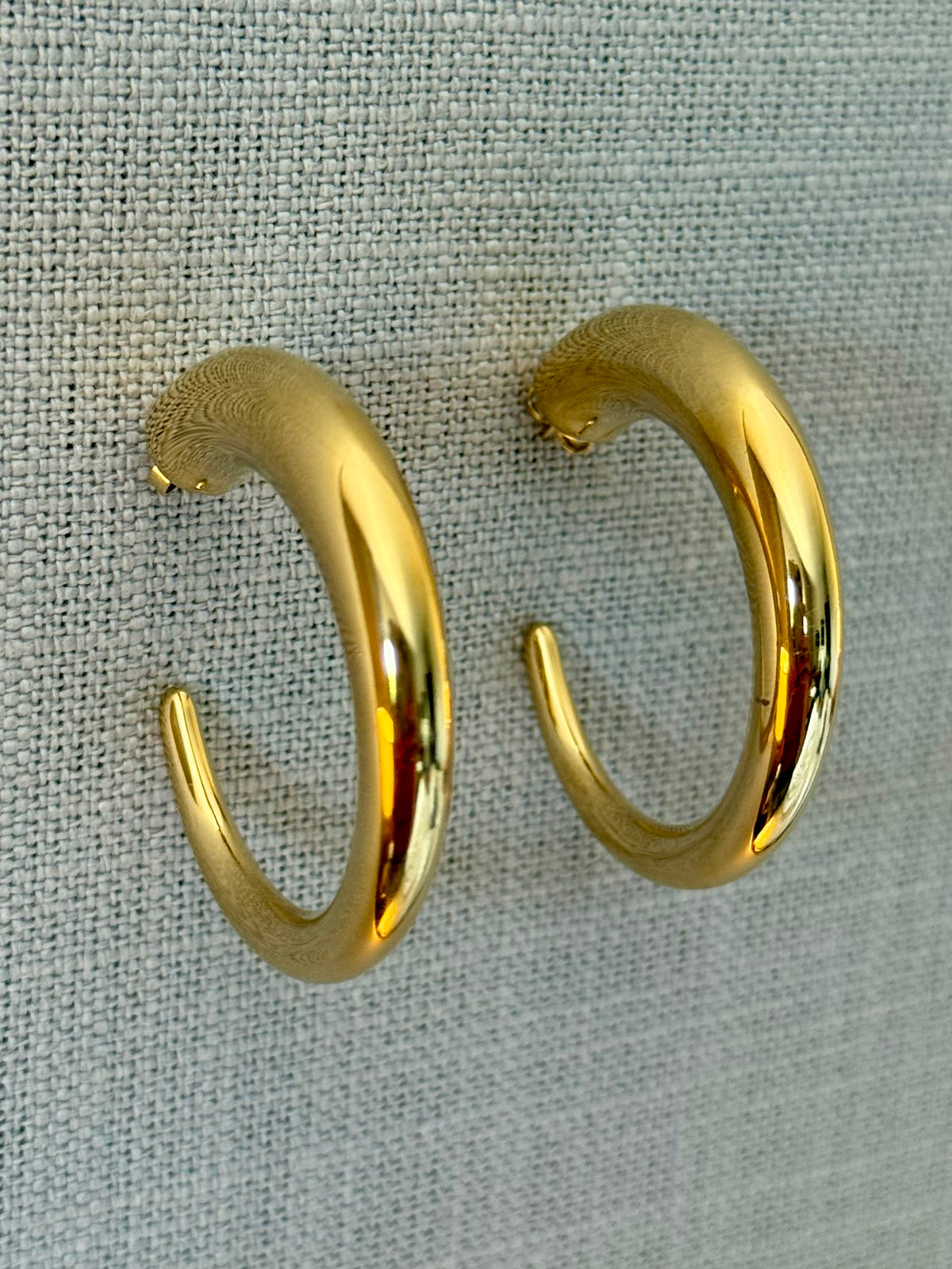 Thick to Thin Stainless Steel Hoop Earrings