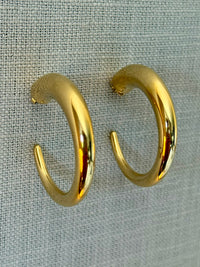 Thick to Thin Stainless Steel Hoop Earrings