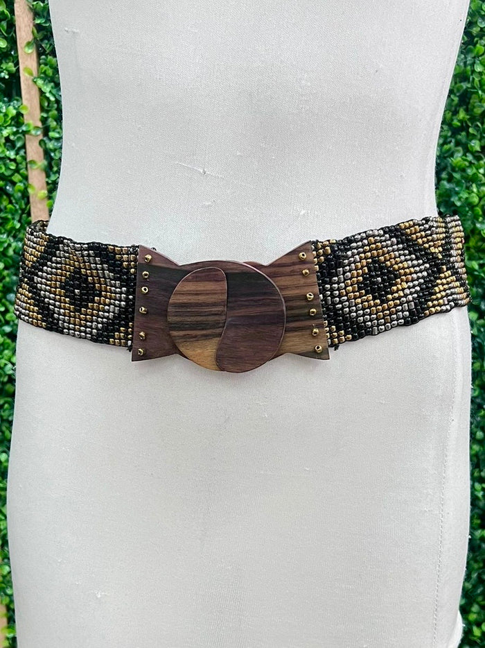 Boho Beaded Elastic Belts