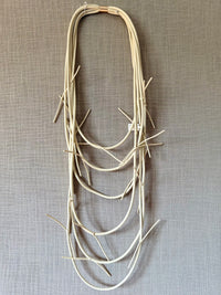 Multi Layer Knot Trims Rubber Necklace