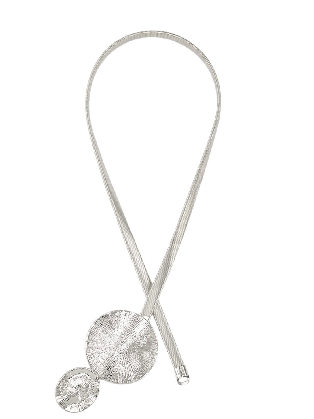 Hammered Metal Double Circle Belt