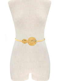 Hammered Metal Double Circle Belt