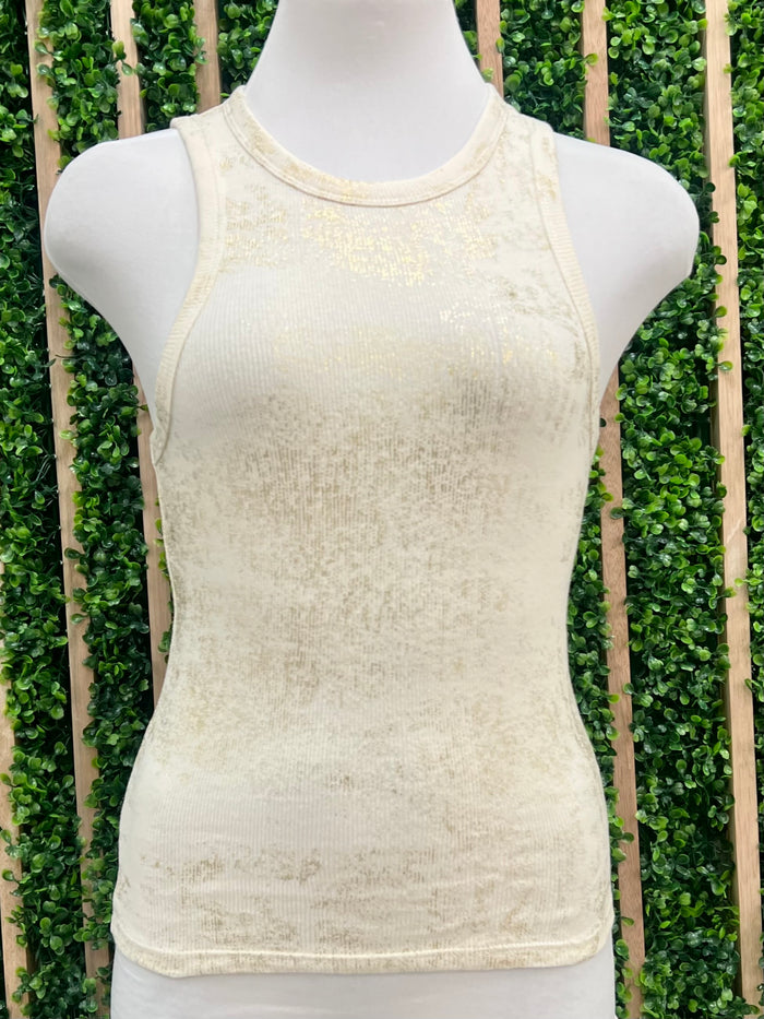 Metallic Strokes Cami Top