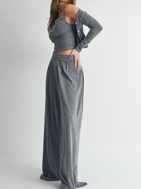 Denim Blue Three Piece Pant Set