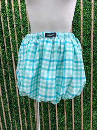 Pastel Plaid Bubble Skirt