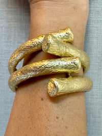 Hammered Four Layer Cuff