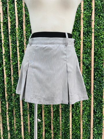 Beautiful Black White Stripe Short Skirt