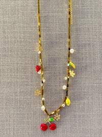 Cherry Fruits Charm Necklace