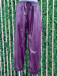 Garnet Pleather Jogger