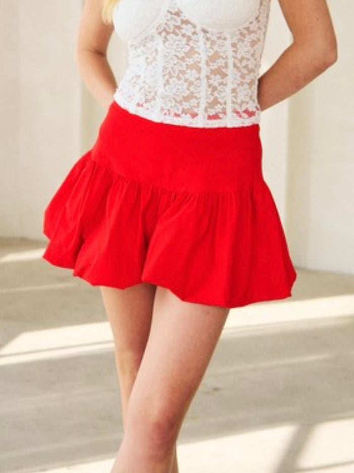 Fitted Bubble Skort