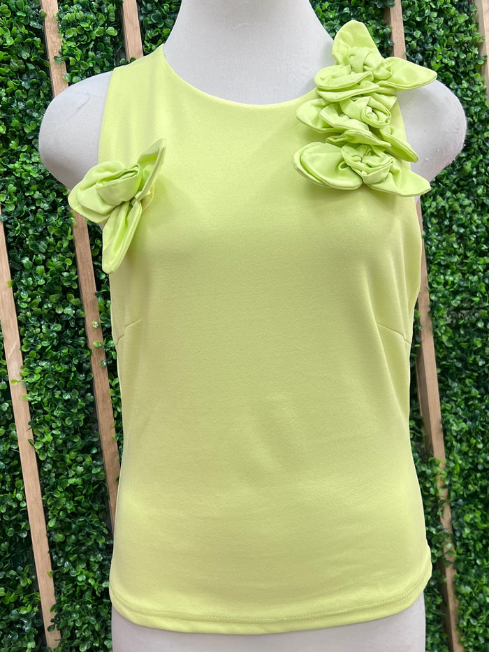 Lime Flower Tank Top