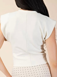 Round Neckline Corset Top