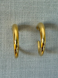 Thick to Thin Stainless Steel Hoop Earrings
