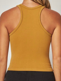 Smooth High Neck Basic Tank Top