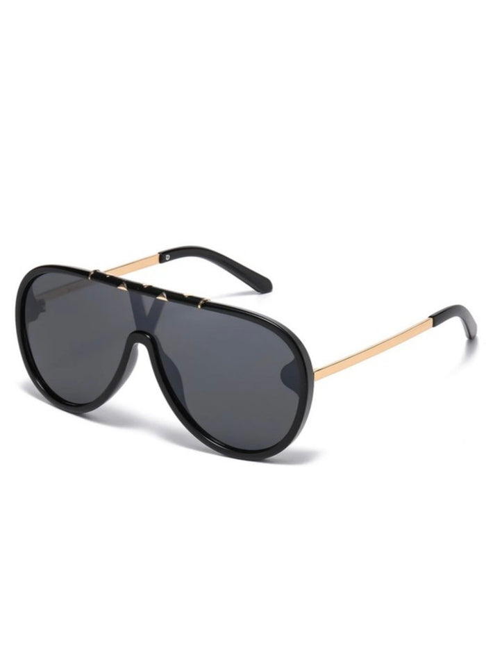 Resin Trim Aviator Sunglasses