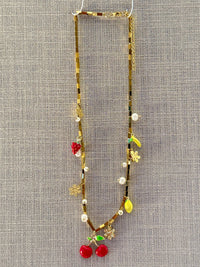 Cherry Fruits Charm Necklace