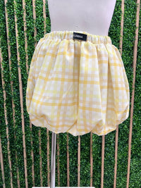 Pastel Plaid Bubble Skirt