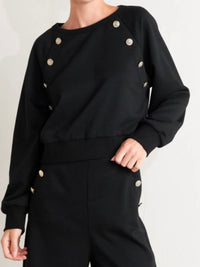 Beautiful Button Detail Knit Pant Set