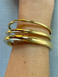 Stainless Steel Bangle Trio