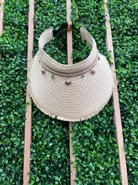 Sea Details Straw Open-Top Wide Brim Hat