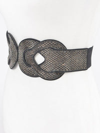 Multi Rhinestone Knot Elastic Belt