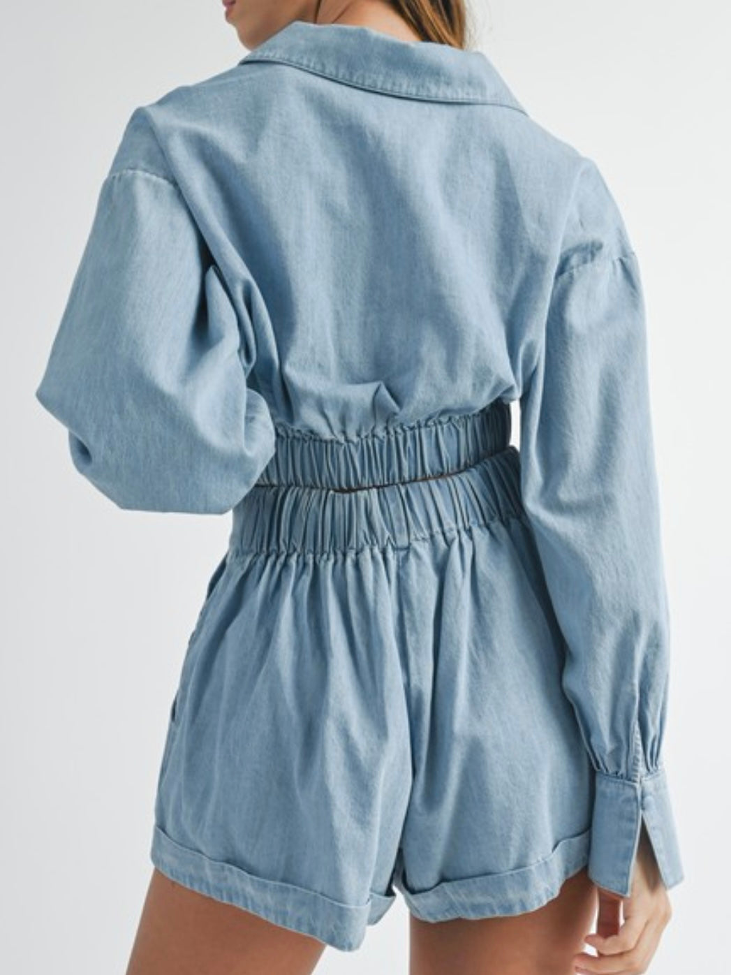 Denim Twist Short pant Set