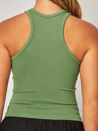Smooth High Neck Basic Tank Top