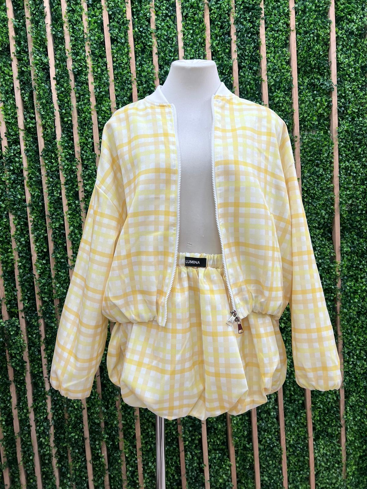Pastel Plaid Bubble Skirt