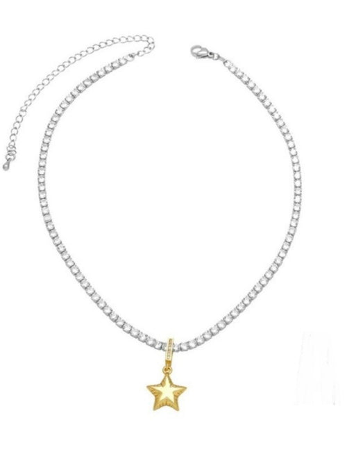 Star Charm Tennis Necklace