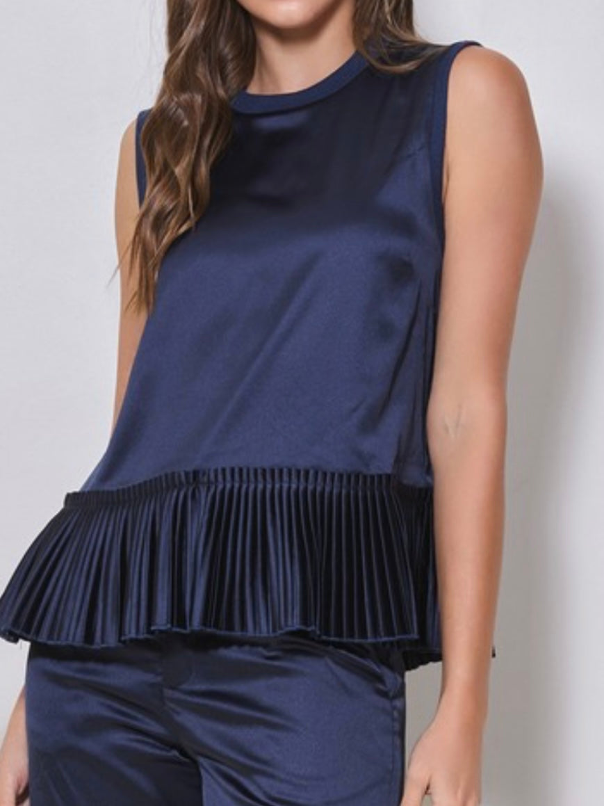 pleated peplum