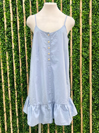 Adjustable Strap Drop Waist Short Dress