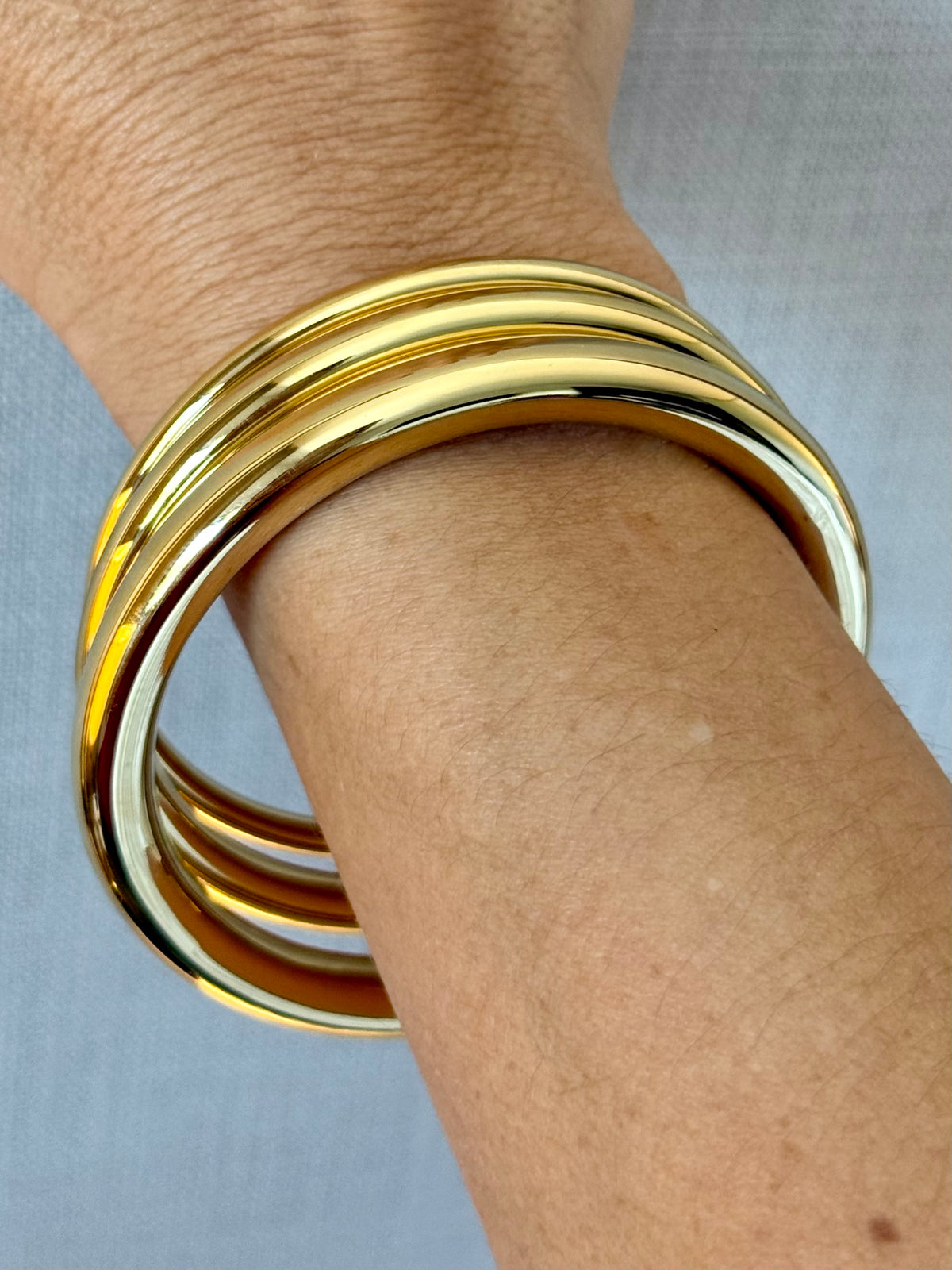 Stainless Steel Bangle Trio