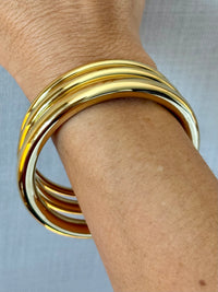 Stainless Steel Bangle Trio