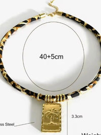 Leopard Print Necklace